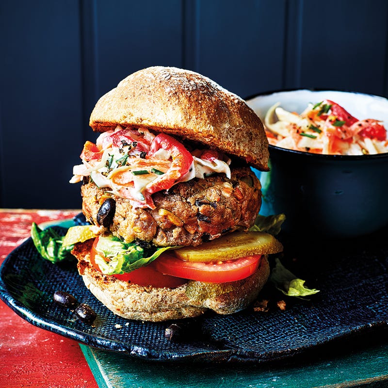 Beef and black bean burgers