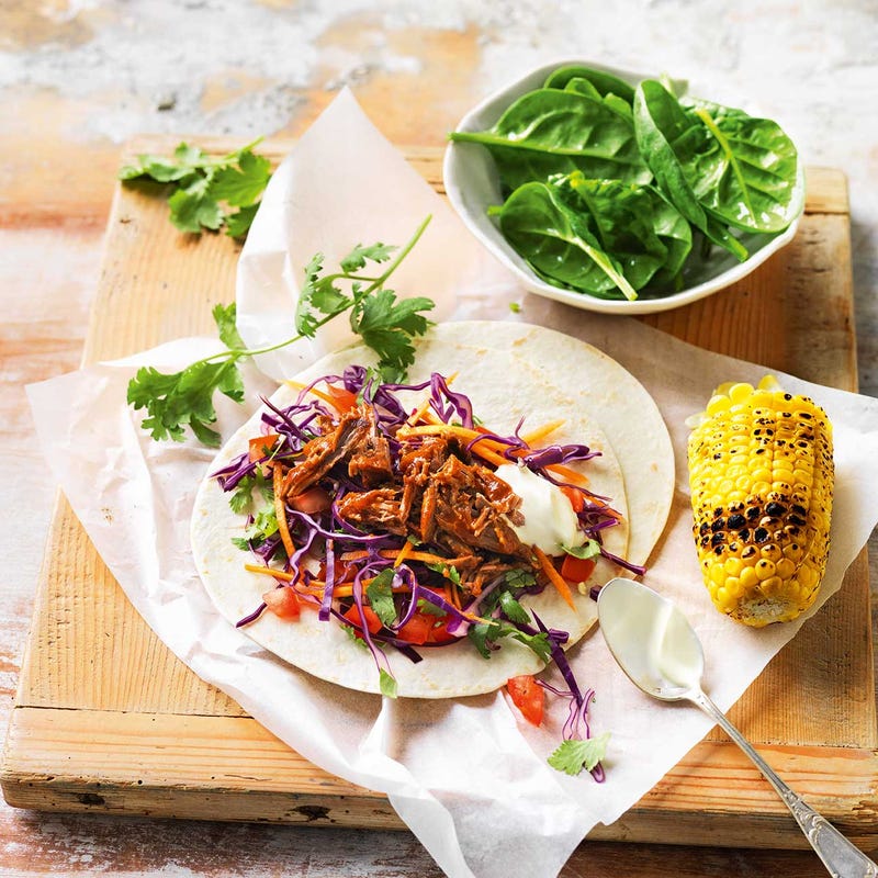 Photo of Pulled lamb tacos with red cabbage slaw by WW