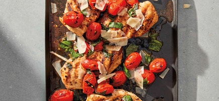 Grilled chicken Parmesan