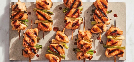 Four-ingredient chicken yakitori