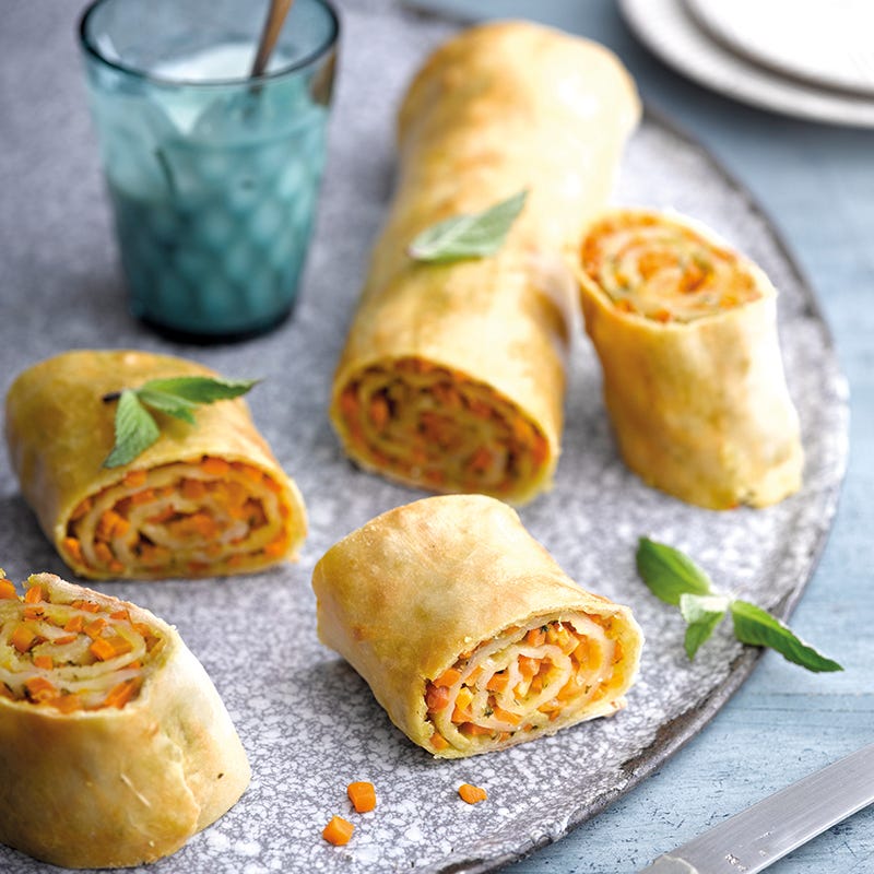 Foto van Oriëntaalse wortelstrudel door WW