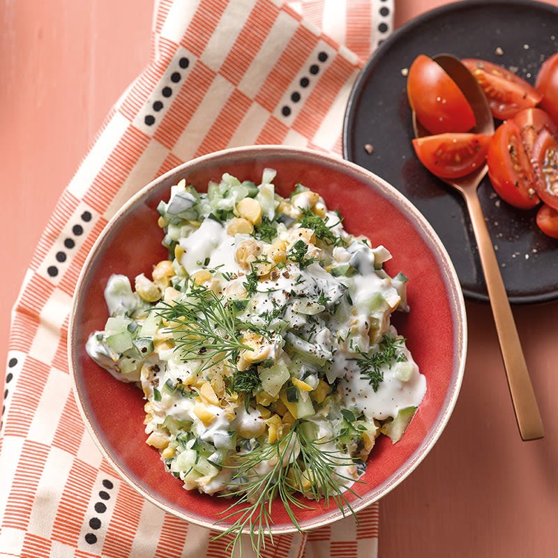 Kichererbsen-Gurken-Salat