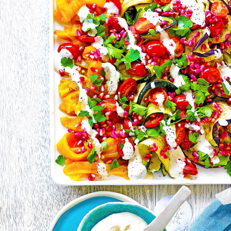 Foto van Gegrilde regenboogsalade door WW