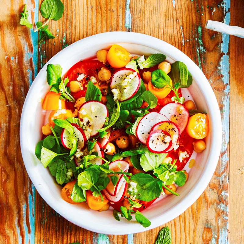 Foto van Tomaten-kikkererwtensalade door WW