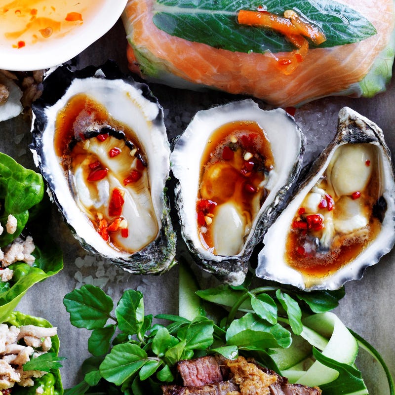 Foto van Oesters met sojasaus & chilipeper door WW