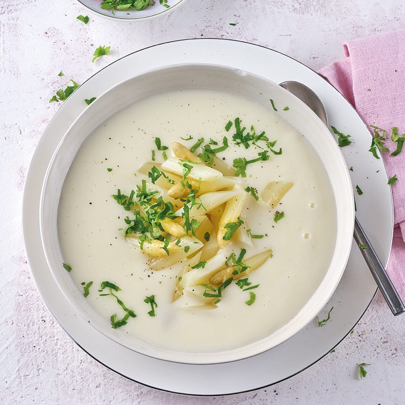 Spargelcremesuppe