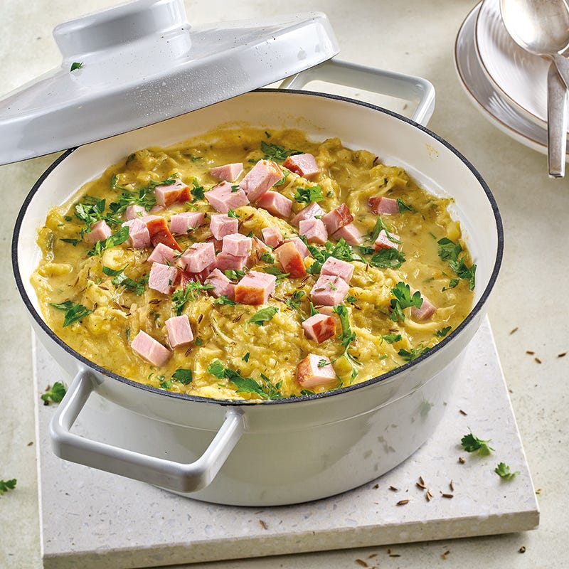 Sauerkrauteintopf mit Kasseler