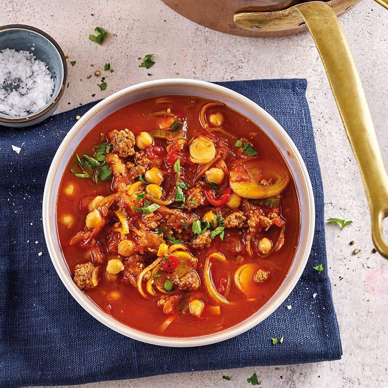 Mitternachtssuppe mit Hack