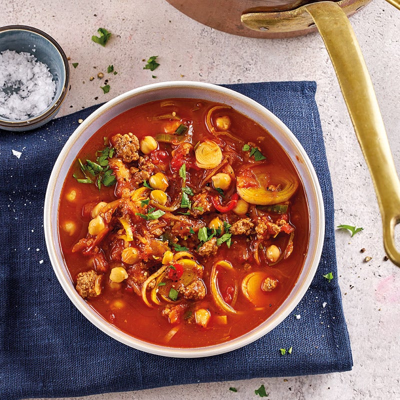 Mitternachtssuppe mit Hack