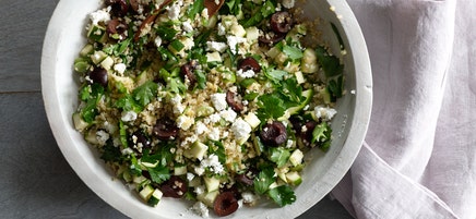 Salade de bulghur aux cerises et au feta