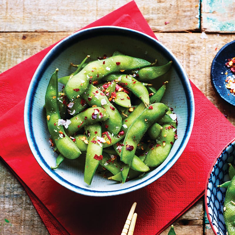 ViktVäktarna - Edamamebönor med chili flakes och flingsalt