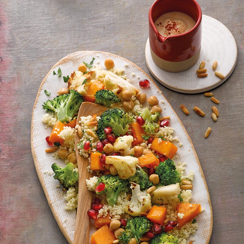 Foto van Warme salade van ovengroenten met couscous door WW