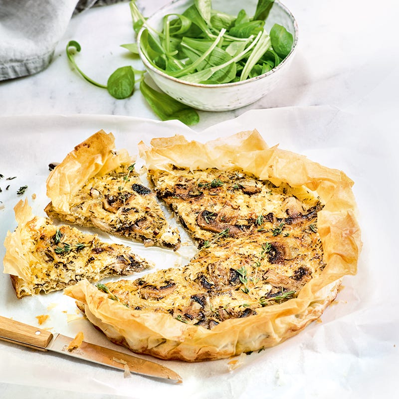 Foto van Quiche met champignons en tijm door WW