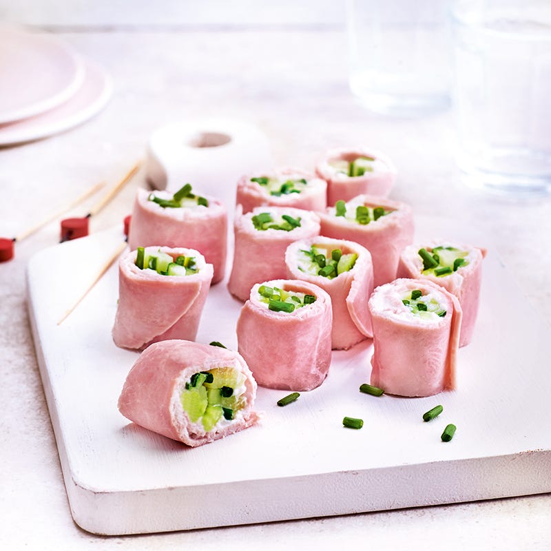 Foto van Hamrolletjes met komkommer door WW