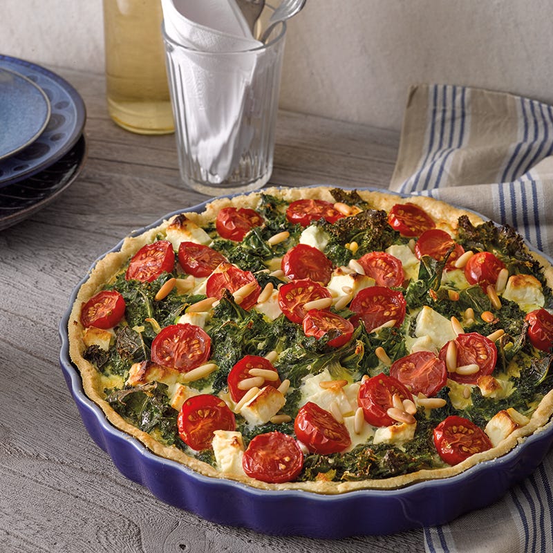 Foto van Boerenkoolquiche met tomaten door WW