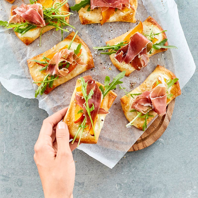 Kürbis-Pizzette mit Rucola