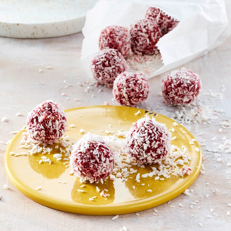 Aprikosen-Hanf-Pralinen