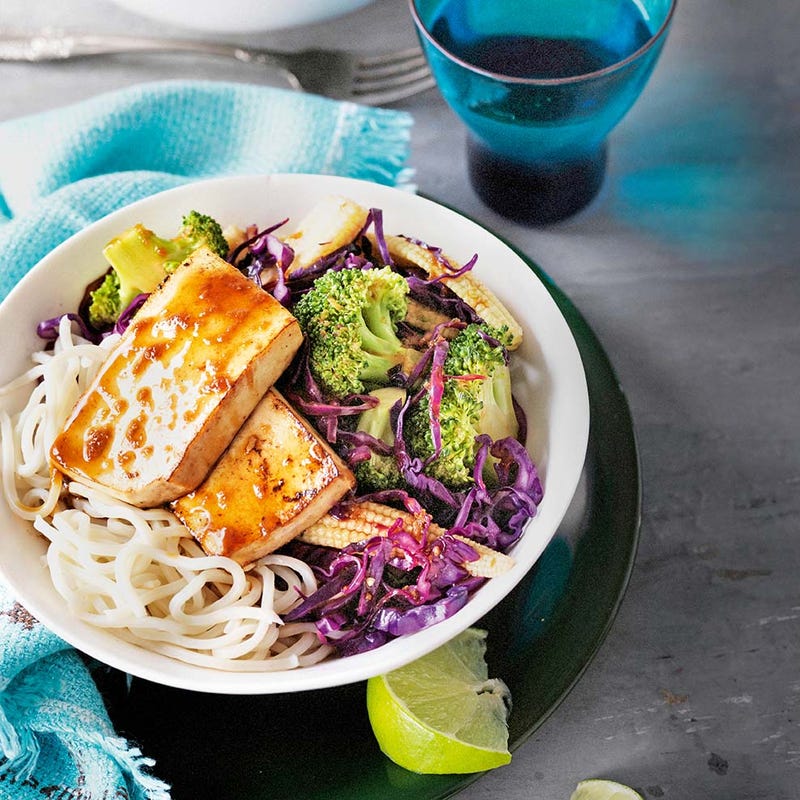 Photo of Honey, lime & ginger tofu with stir fried greens by WW