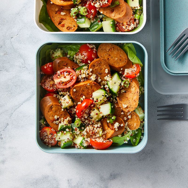 Photo of Mediterranean veggie sausage & quinoa tabbouleh by WW