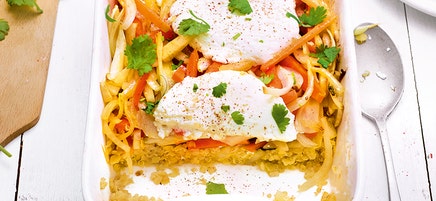 Quinoa-gratin met fijne groenten en geitenkaas