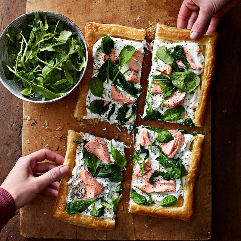 ViktVäktarna - Smördegsflarn med lax och pepparrotskräm