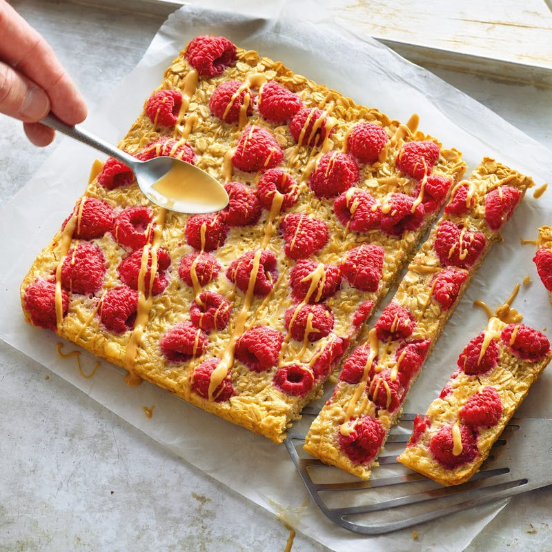 Foto van Havermoutkoek met frambozen door WW