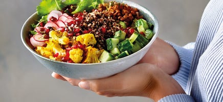 Quinoabowl met geroosterde bloemkool