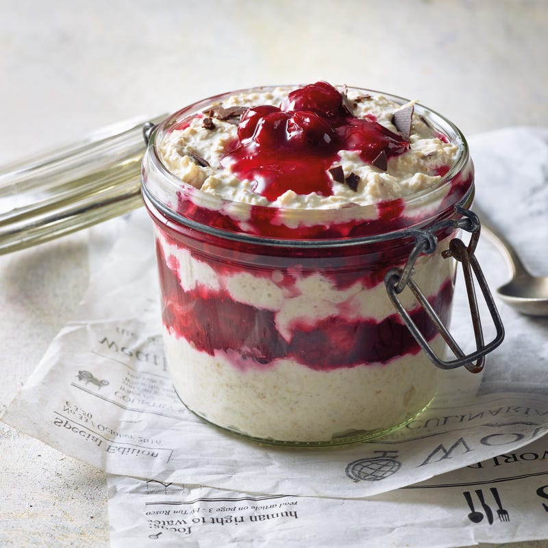 Foto van Havermout met kersen en chocolade door WW