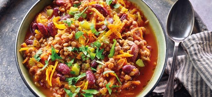 Linzenchili met jalapeño's