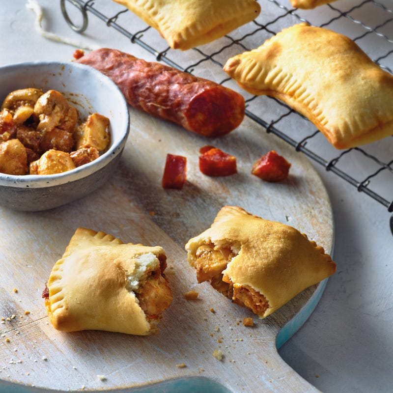 Foto van Pizzaflapjes met chorizo door WW