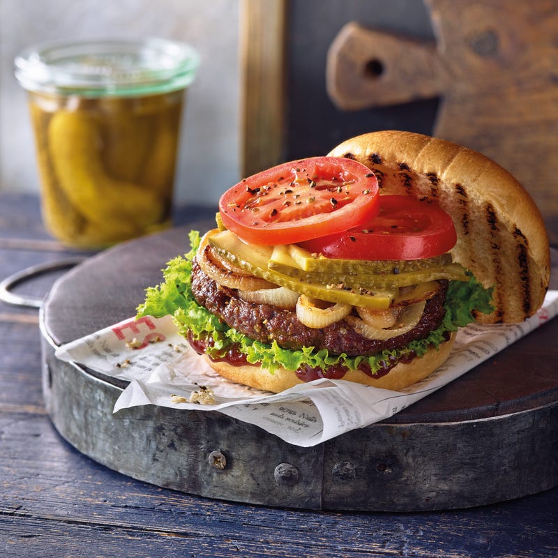 Foto van Kruidige burger met gebakken uien door WW