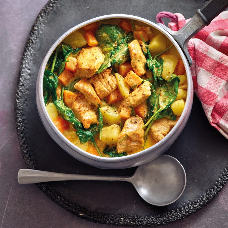 Foto van Kip tandoori met aardappelen door WW