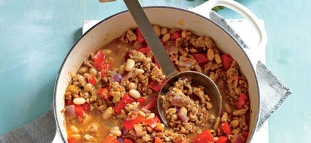 Chili de dinde et de haricots blancs