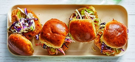Fried chicken sliders
