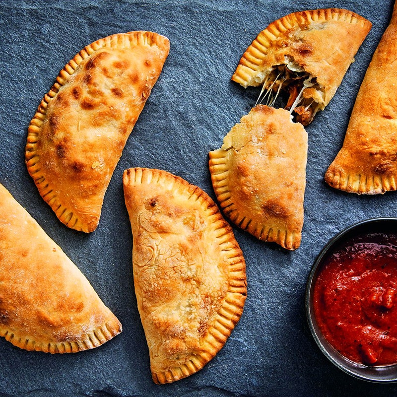 Sausage & pepper calzones