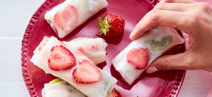 Sommerrollen mit Erdnussdip