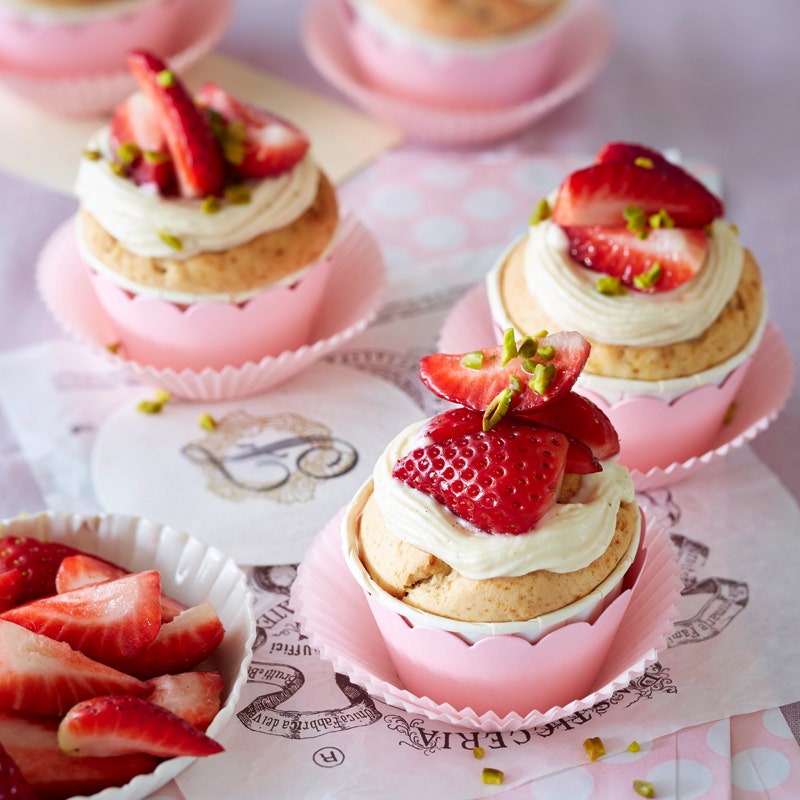 Erdbeer Cupcakes