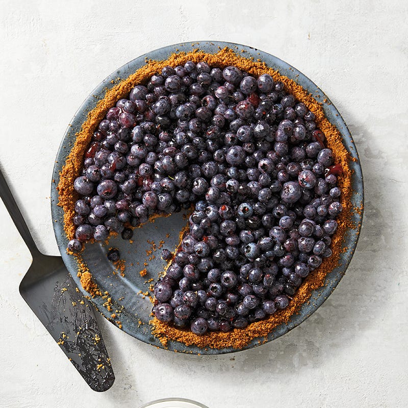 Four-Ingredient Fresh Blueberry Pie