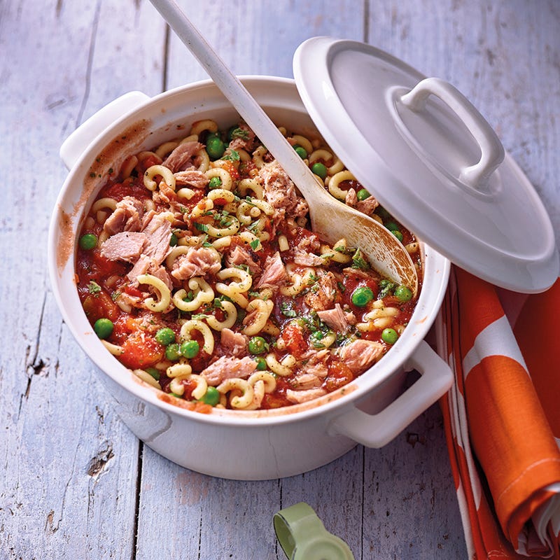 Foto van Tonijnpannetje met elleboogjesmacaroni en erwten door WW