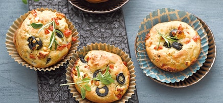 Griekse muffins met feta