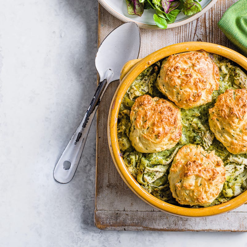 Photo of Pesto chicken cobbler by WW