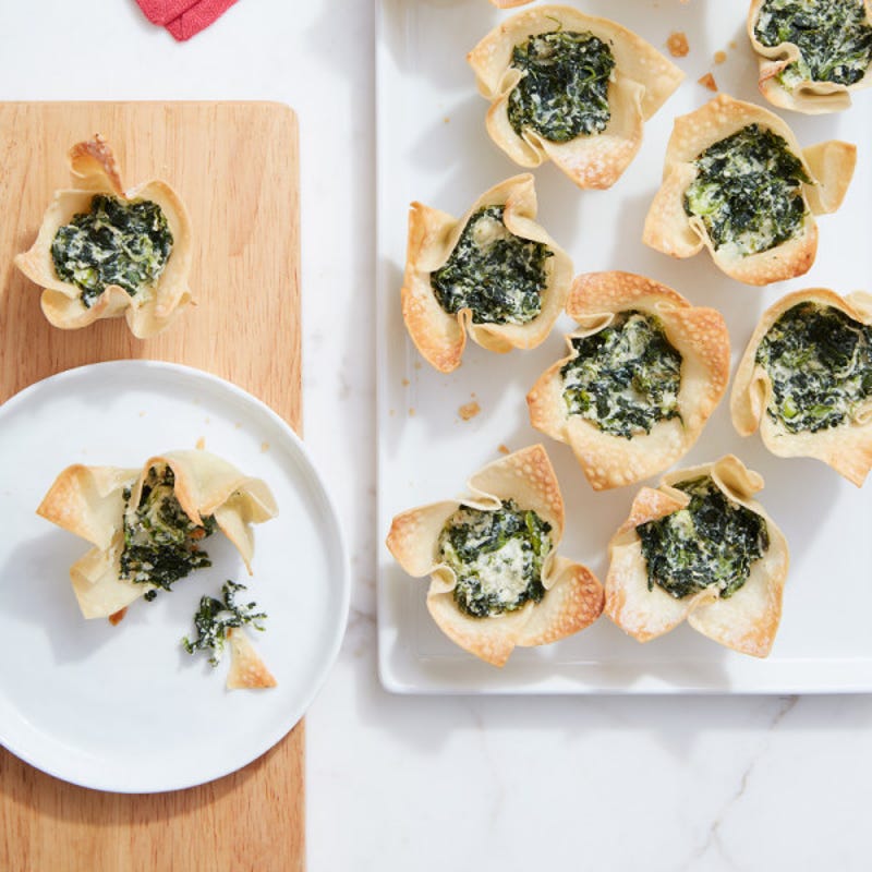 Photo of Cat Cora’s mini spanakopita bites by WW