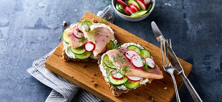 Forellen-Meerrettich-Brot