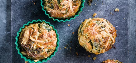 Cheese & broccoli muffins