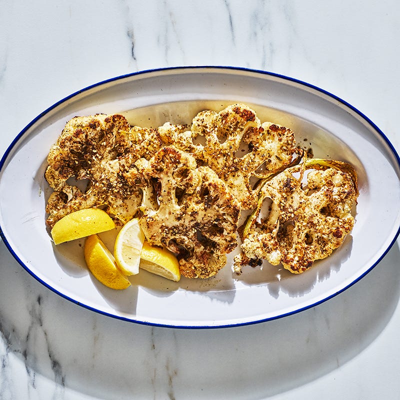 Za'atar-seasoned cauliflower steaks