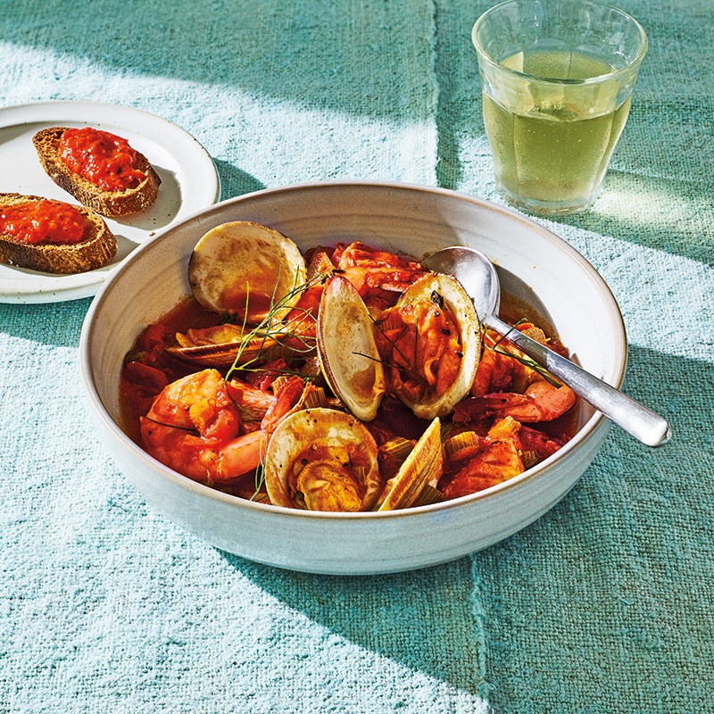 Bouillabaisse with rouille