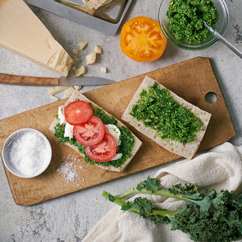 ViktVäktarna - Panini med grönkålspesto och mozzarella