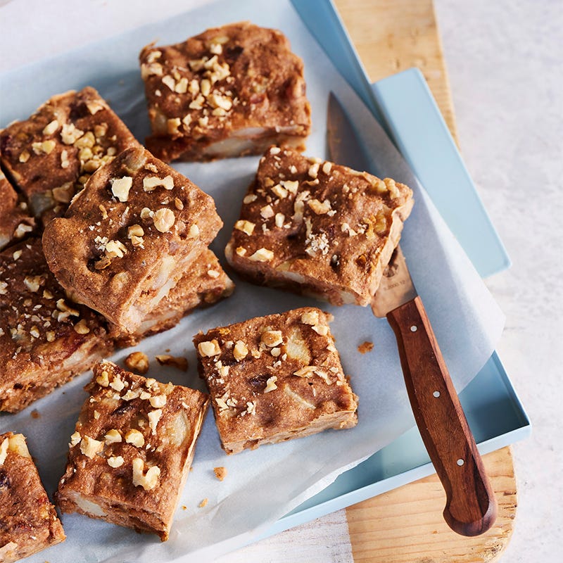 Anna's pear and walnut slice