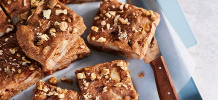 Anna's pear and walnut slice