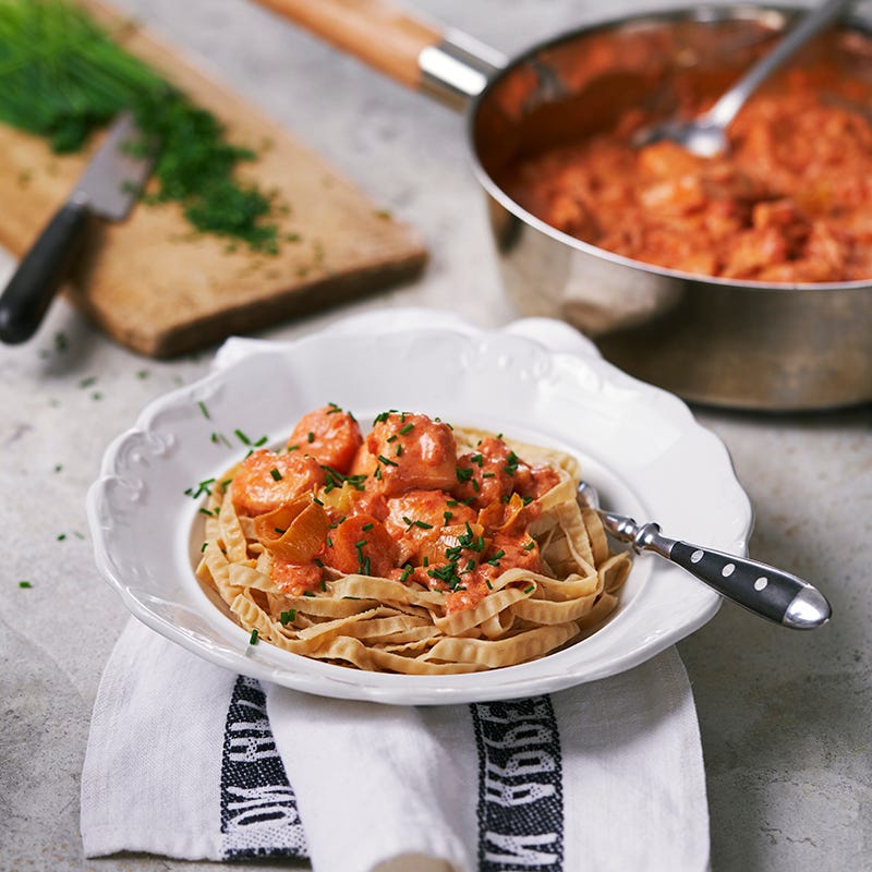 ViktVäktarna - Lax Stroganoff med tagliatelle